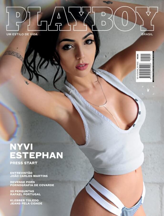 Nyvi Estephan nua na Playboy
